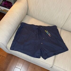 Women's Shorts, NWT, Charlie Paige, Navy, sz XL+